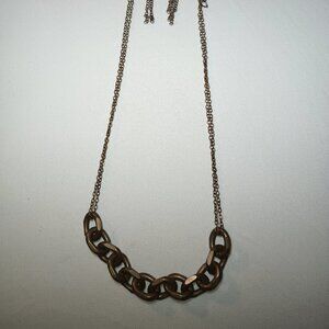 Paparazzi Steampunk Copper Chain Necklace & Earrings